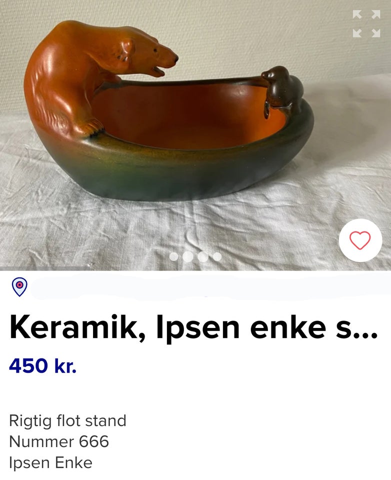 Figur Ipsen keramik motiv: