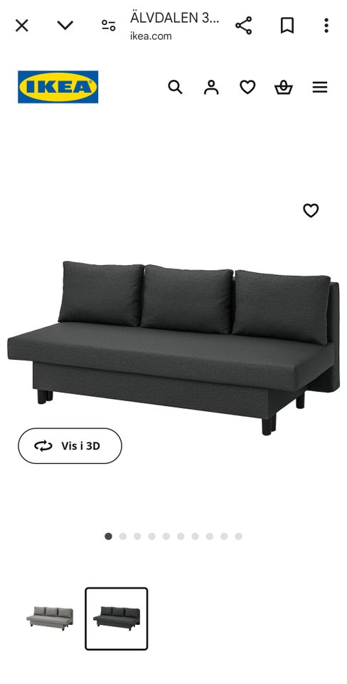 Sovesofa ÄLVDALEN ikea b: 82 l: