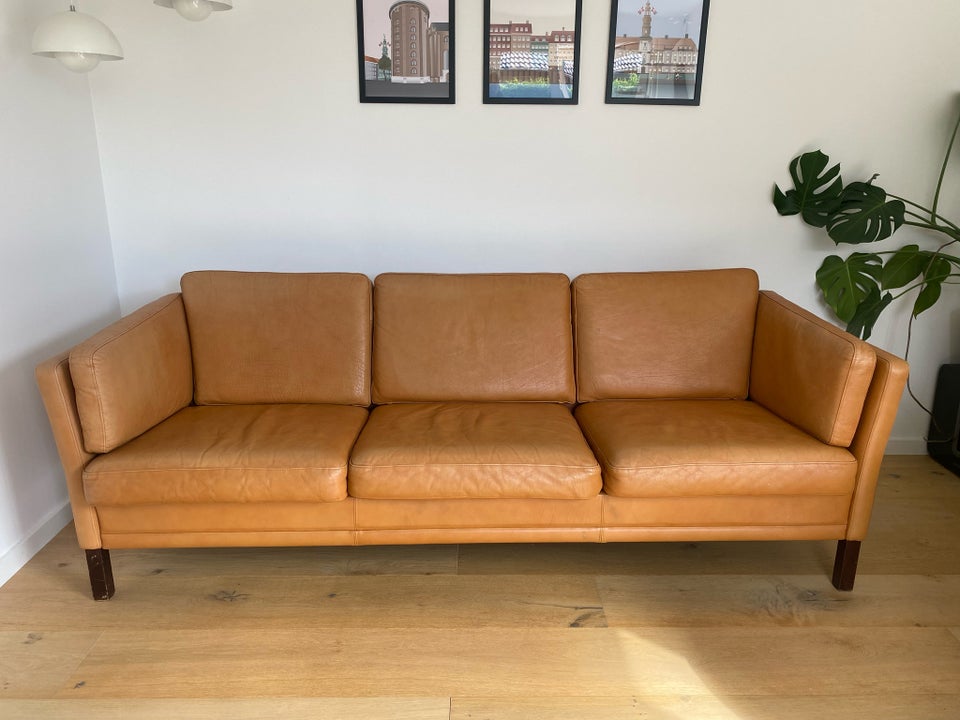 Sofa læder 3 pers