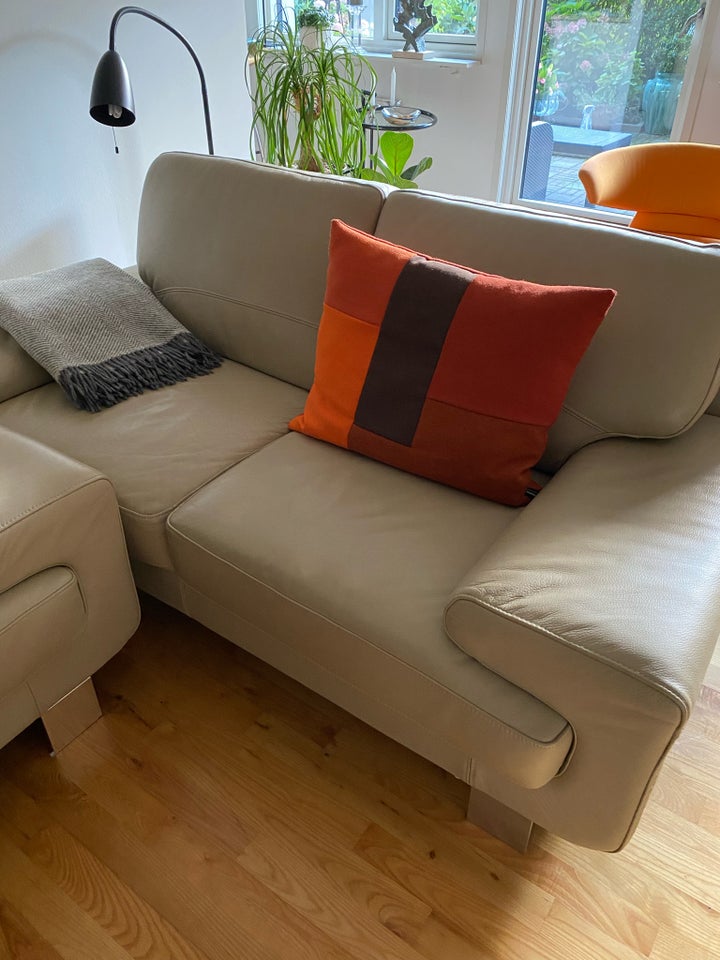 Sofa, læder, 2 pers.