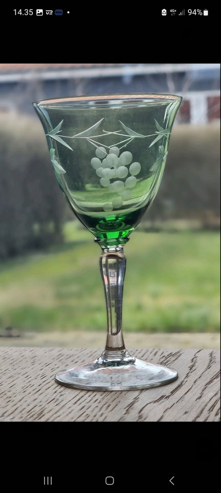 Glas Vin glas Antikke vinglas