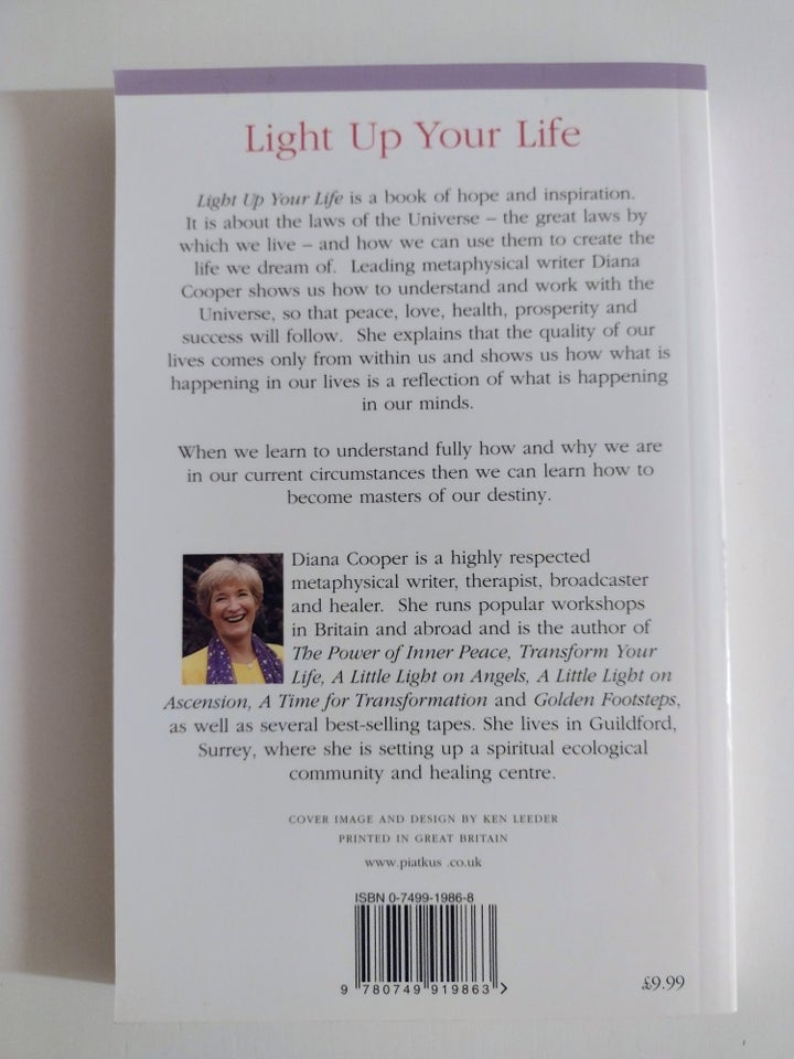 Light up your life, Diana Cooper,