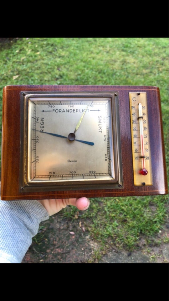 Flot messing barometer Vintage