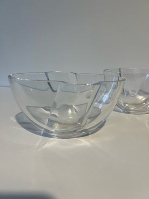 Glas 2 x Glasskåle Holmegaard