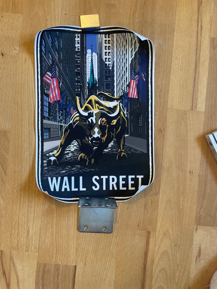 Litografi motiv: Wallstreet tyr