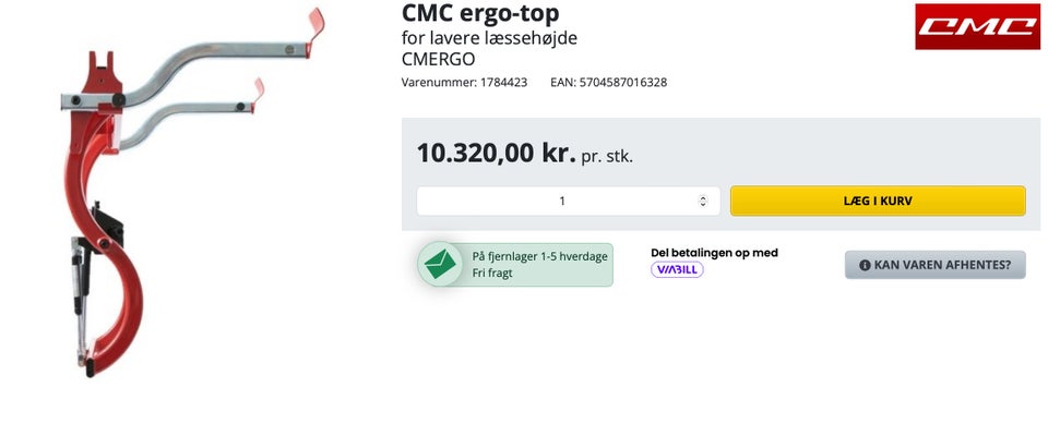 cmc ergo top cmc