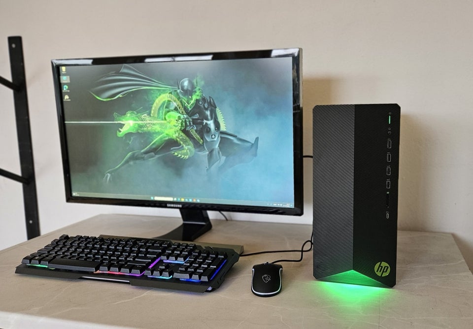 HP, RTX 2060 Gamer Pc + 28" 4K skærm,