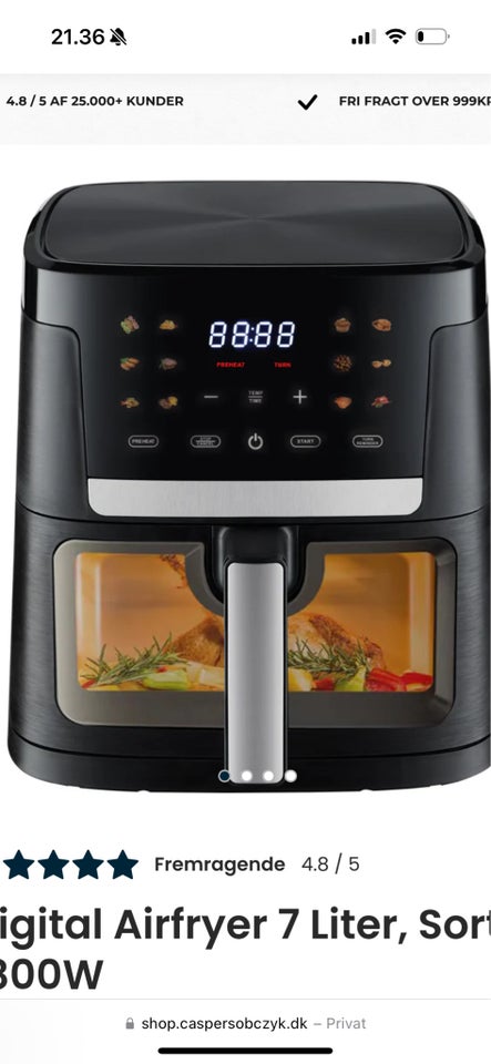 Airfryer 7 liter Casper Sobczyk