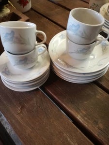 Porcelæn Kaffestel 4 personer