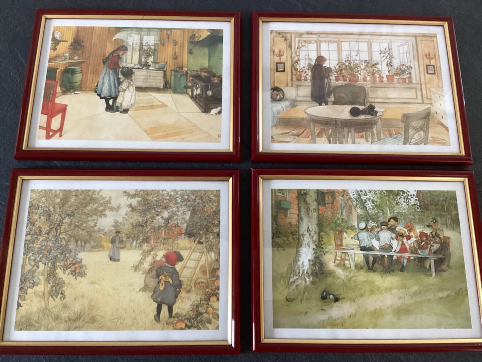 Tryk Carl Larsson motiv: De 4