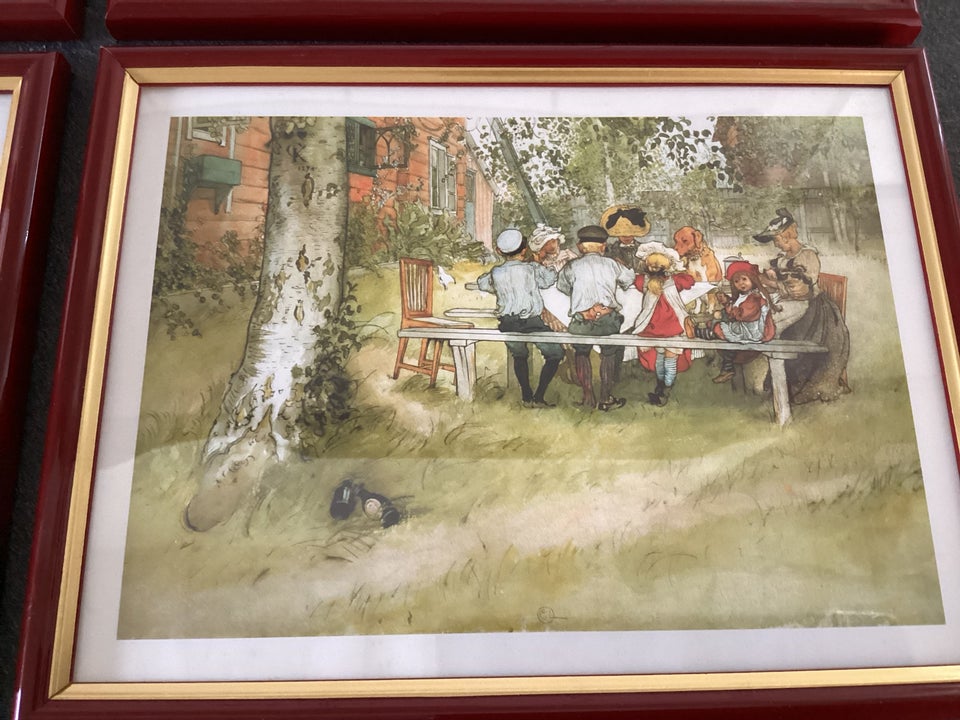 Tryk Carl Larsson motiv: De 4