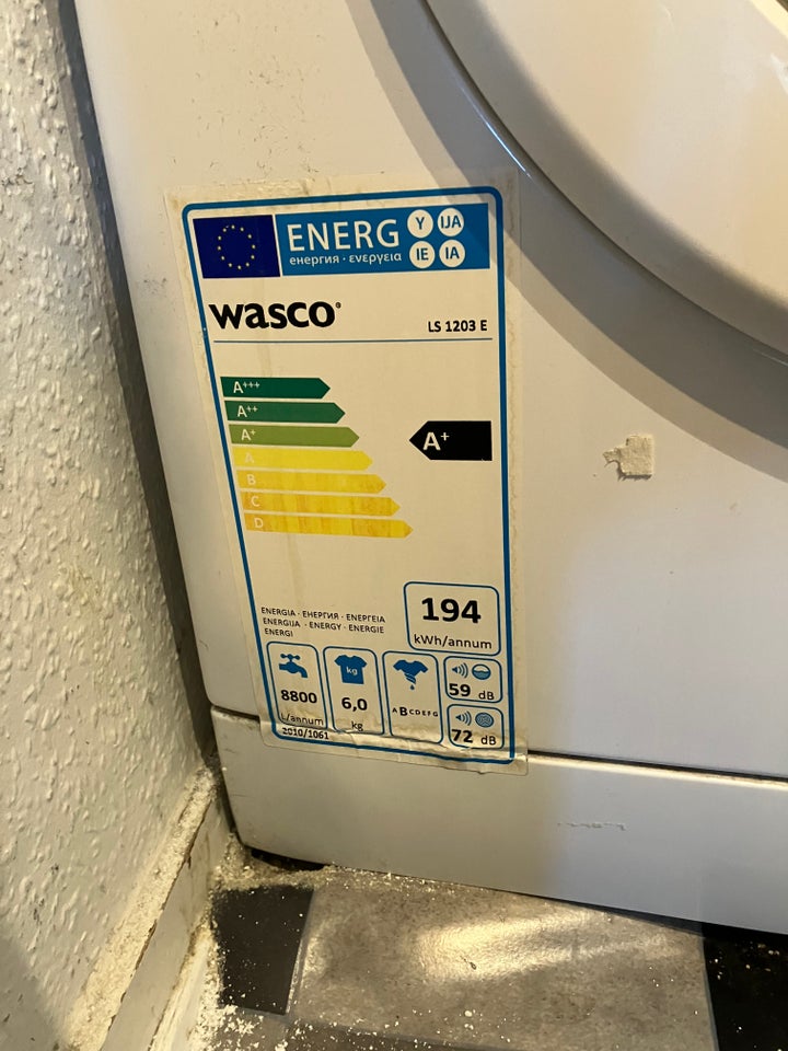 Wasco vaskemaskine, LS 1203 E,