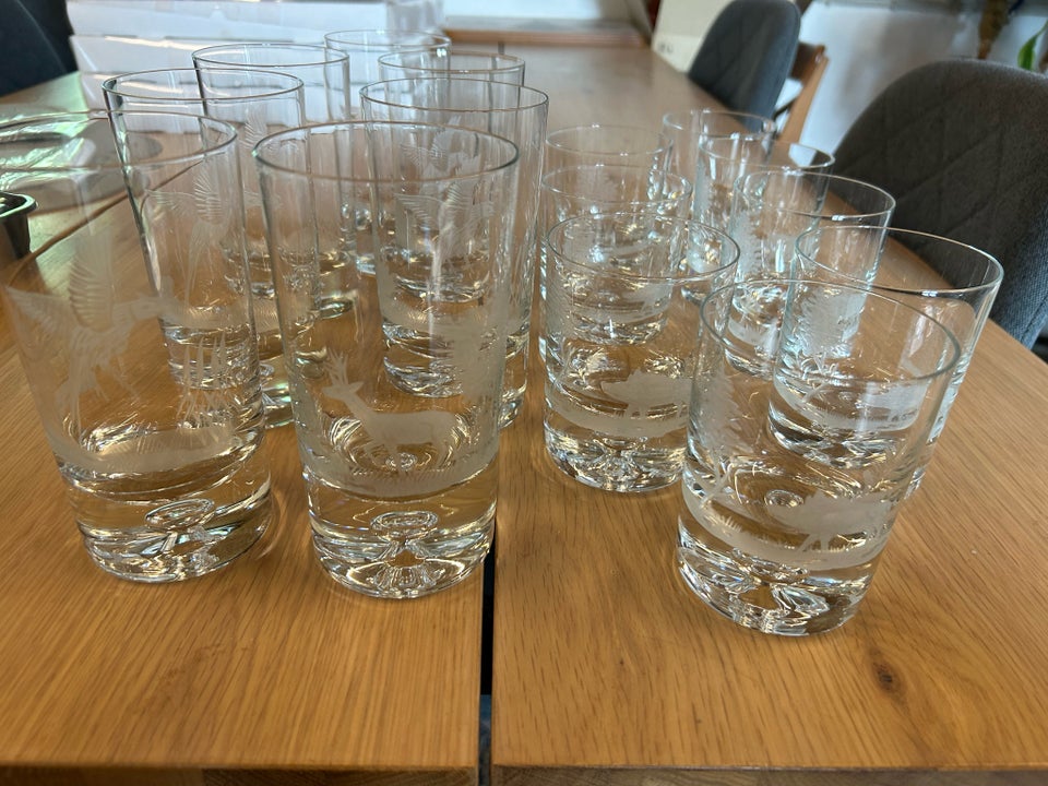 Glas Whisky og ølglas Jagt