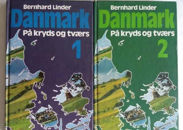 DANMARK PÅ KRYDS OG TVÆRS 1+2 BIND,