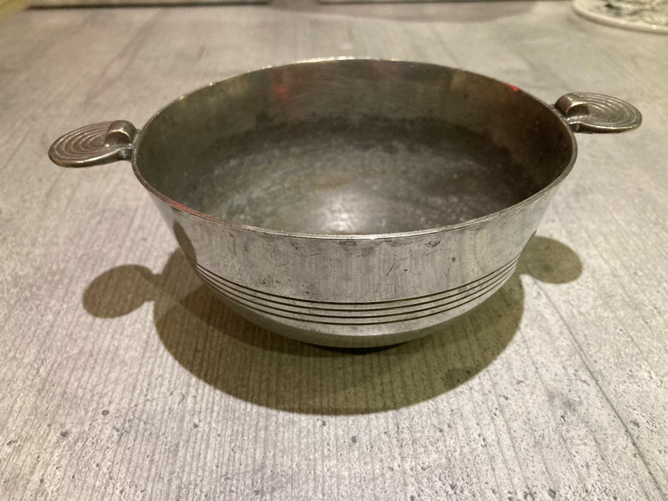 Tin, Just Andersen skål, Ø13cm