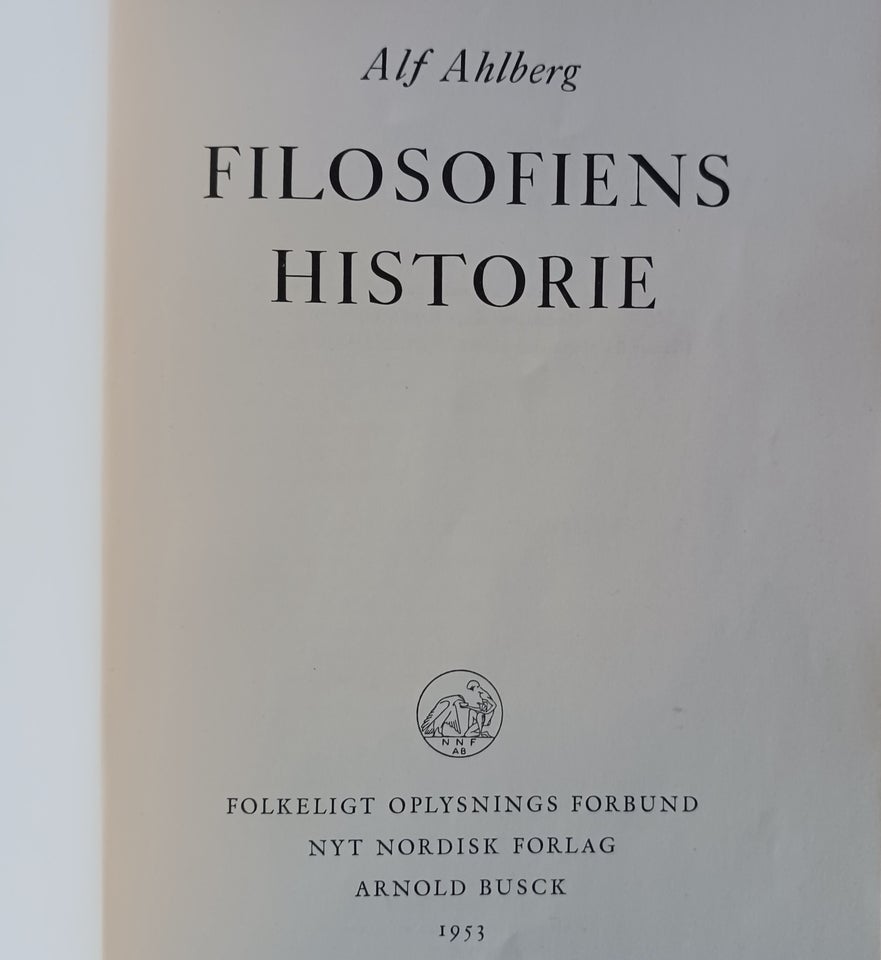 Filosofiens historie, AHLBERG,