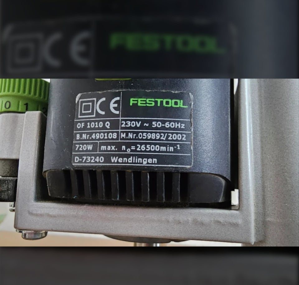 Overfræser, Festool