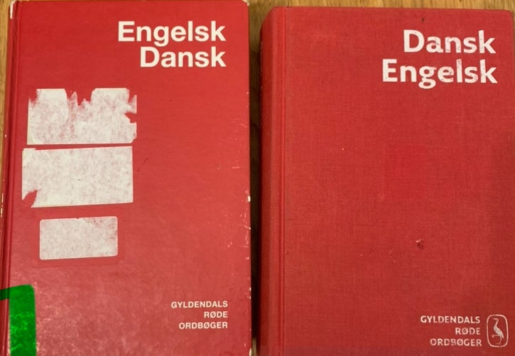 ordbøger dansk-engelsk og