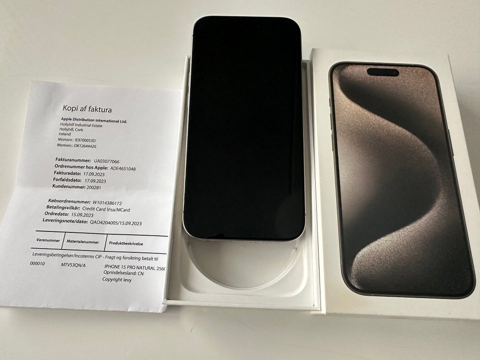 iPhone 15 Pro, 256 GB, aluminium