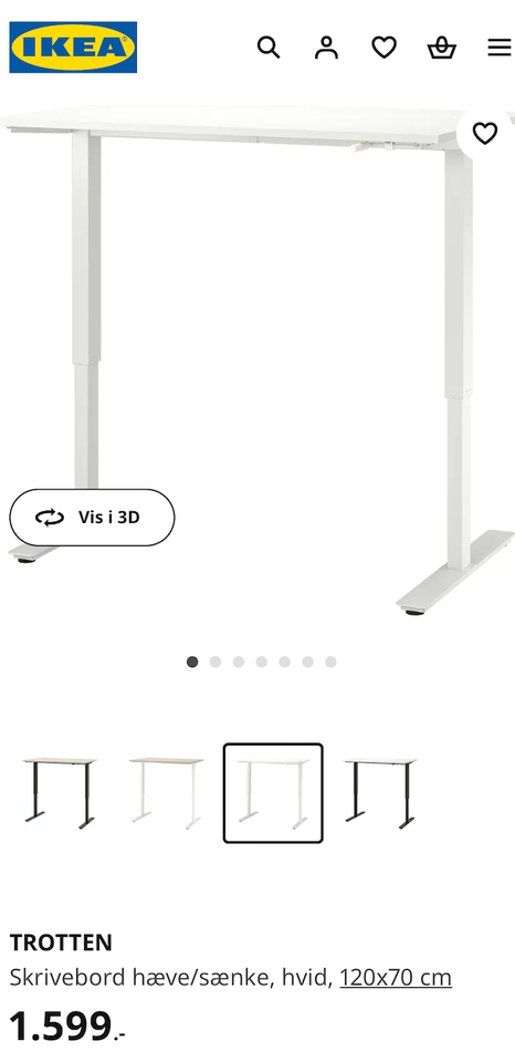 Arbejdsbord, IKEA TROTTEN