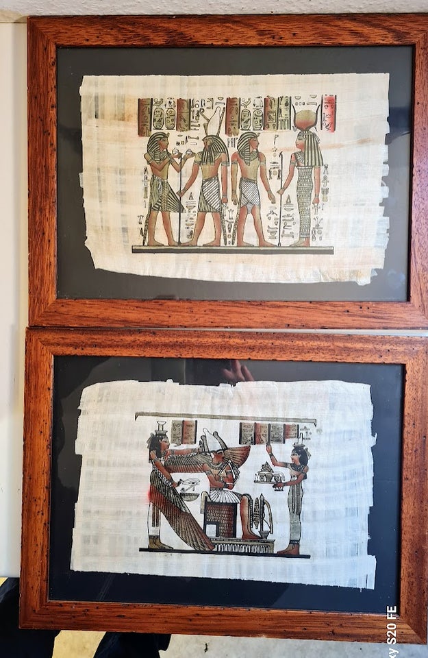 Billeder, Ægyptiske papyrus