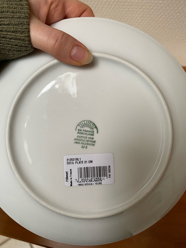 Porcelæn Tallerken Pillivuyt