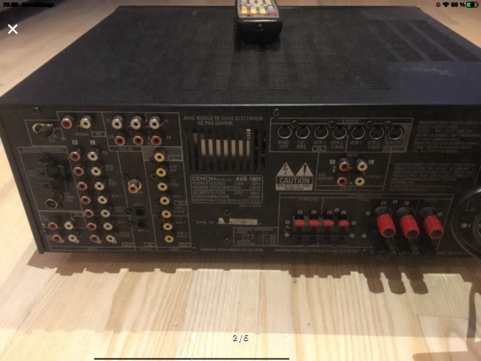 Forforstærker, Denon, AVR 1801