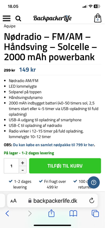 AM/FM radio Solar Crank Radio