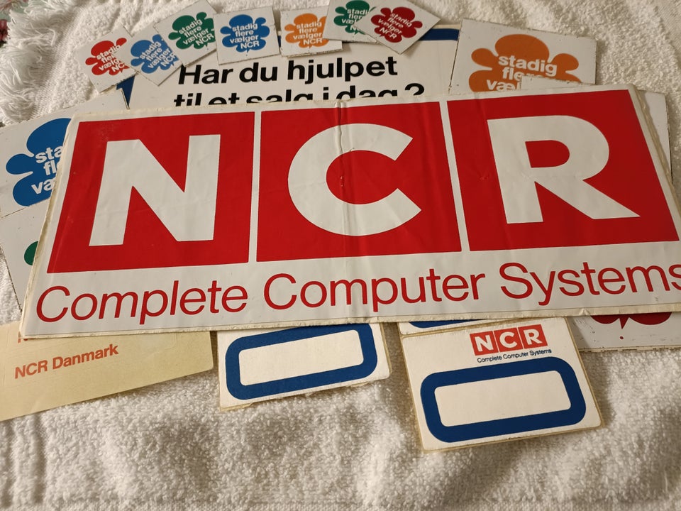 Klistermærker, Firma NCR