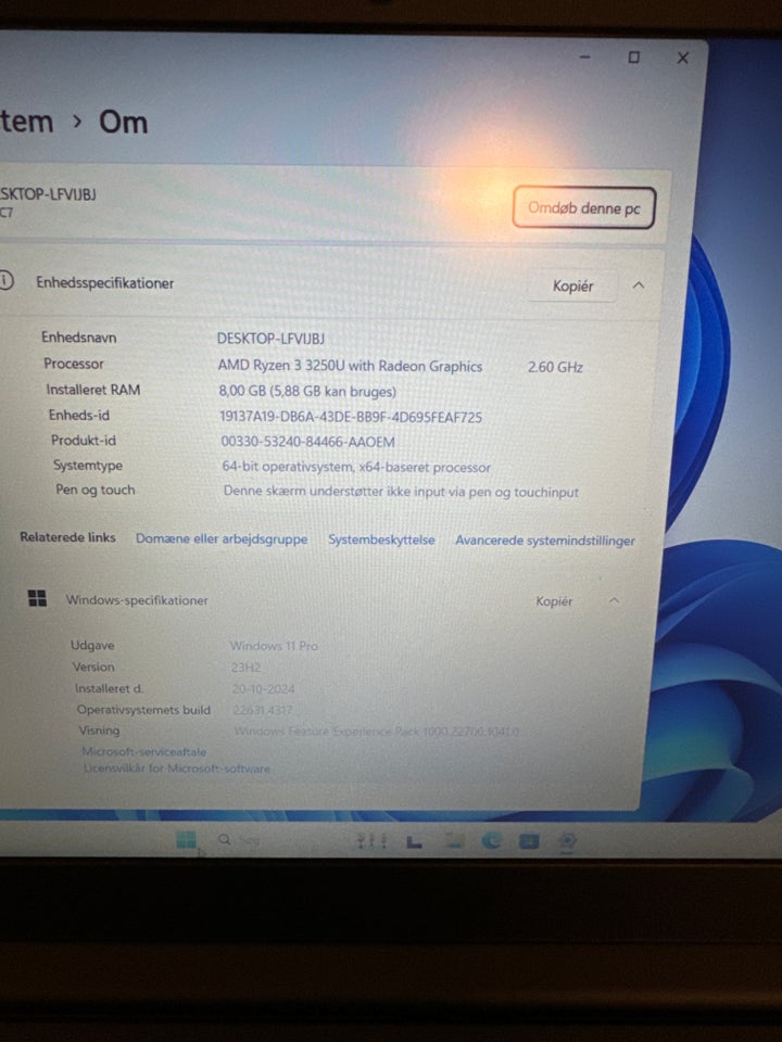 Lenovo V15-ADA, 2.60 GHz, 8 GB ram