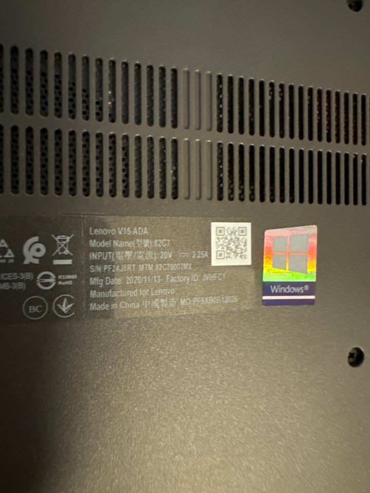 Lenovo V15-ADA, 2.60 GHz, 8 GB ram