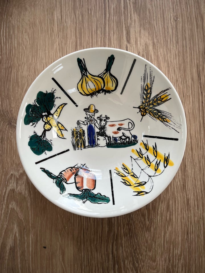 Keramik 2 platter 2 skåle