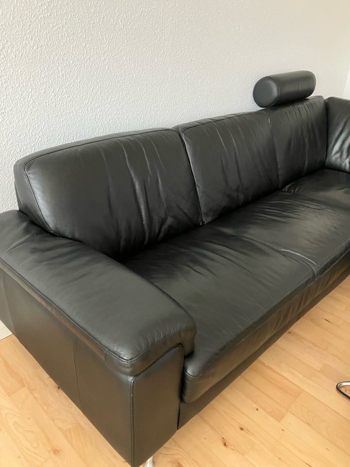 Hjørnesofa, læder, 5 pers.