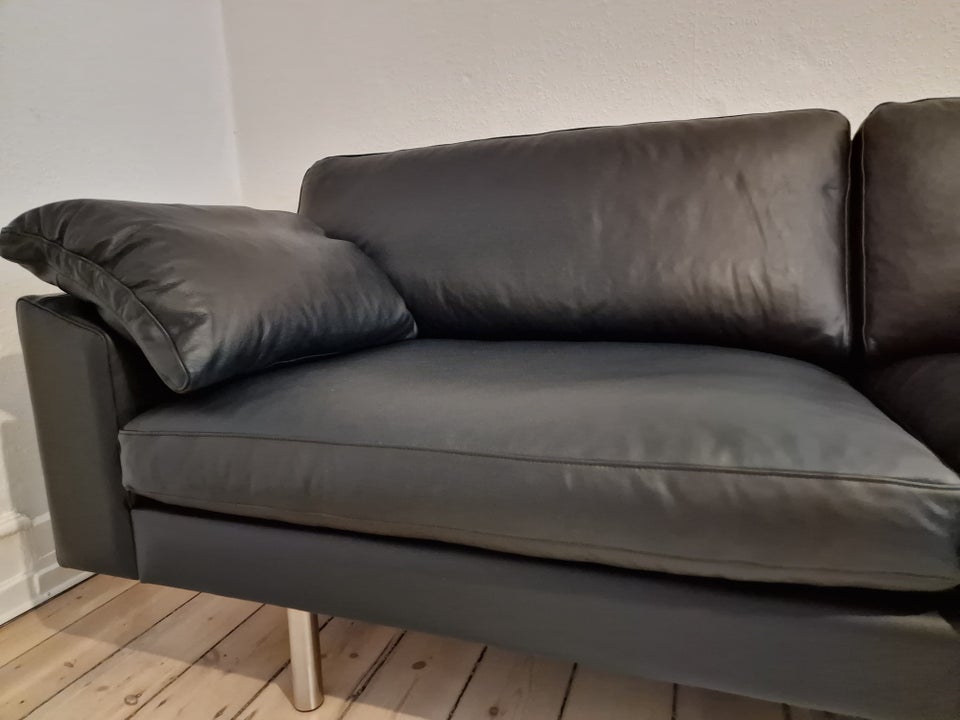 Sofa, læder, 3 pers.