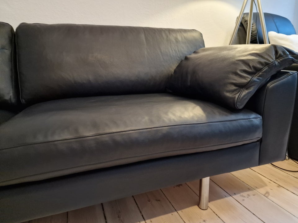 Sofa, læder, 3 pers.