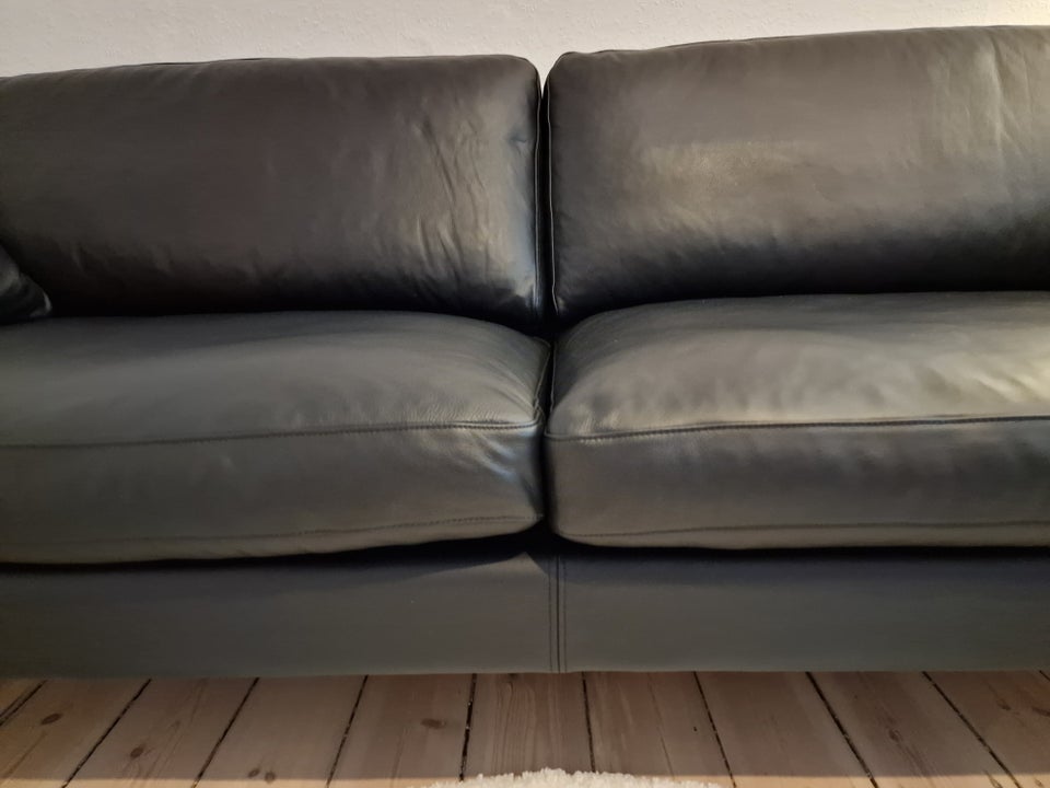 Sofa, læder, 3 pers.