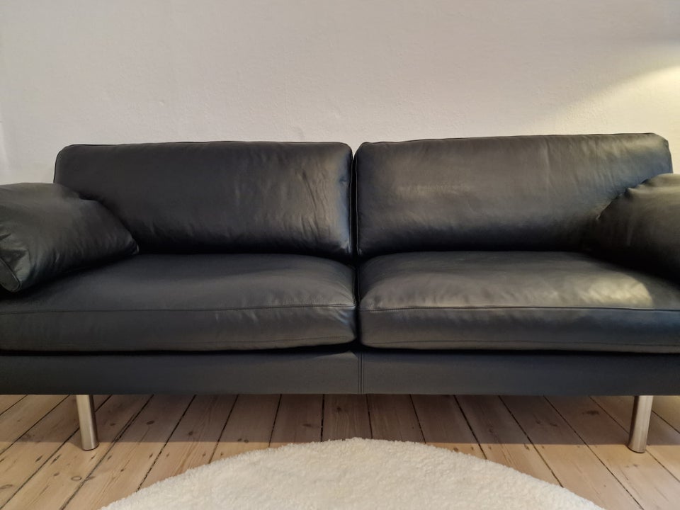 Sofa, læder, 3 pers.