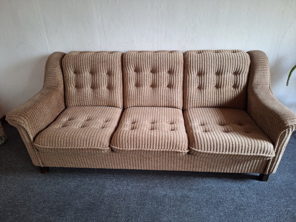 Sofa, velour, 3 pers.