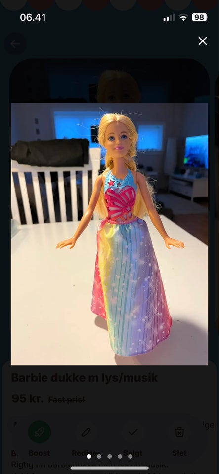 Barbie, Dukke m lys/musik