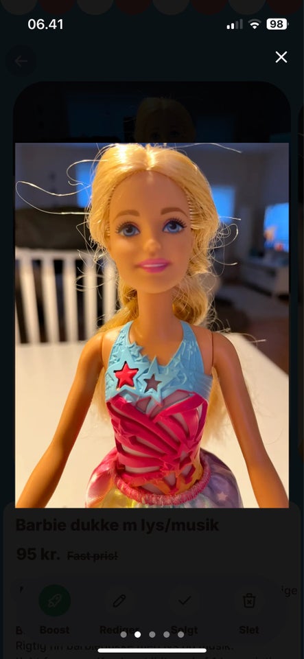 Barbie, Dukke m lys/musik