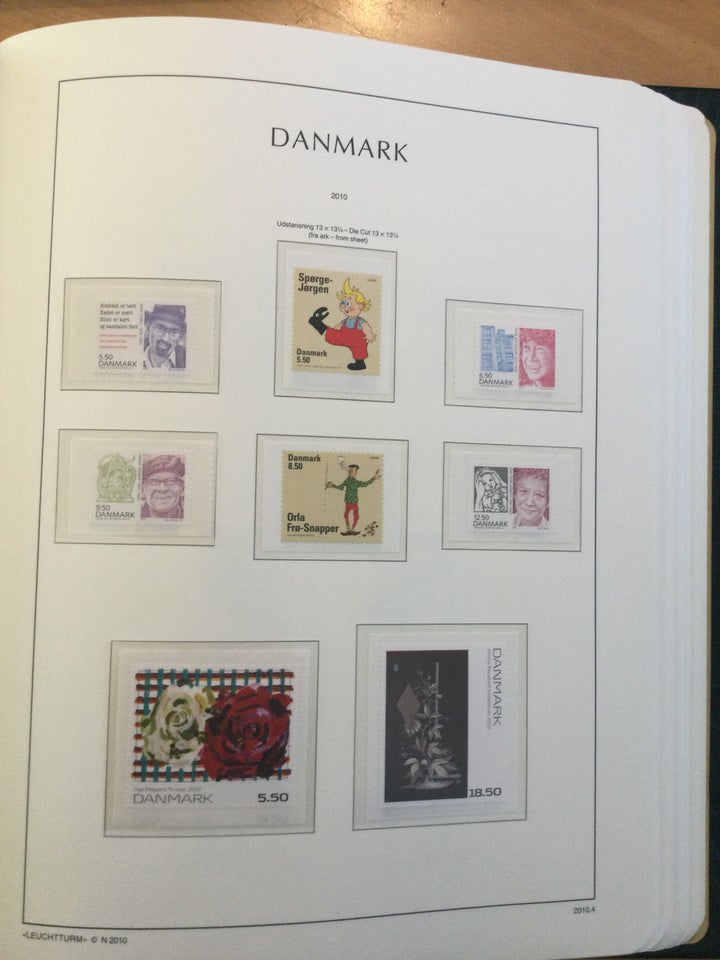 Danmark, postfrisk, Årgang 2010