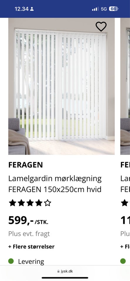 Lamelgardin b: 150 h: 250