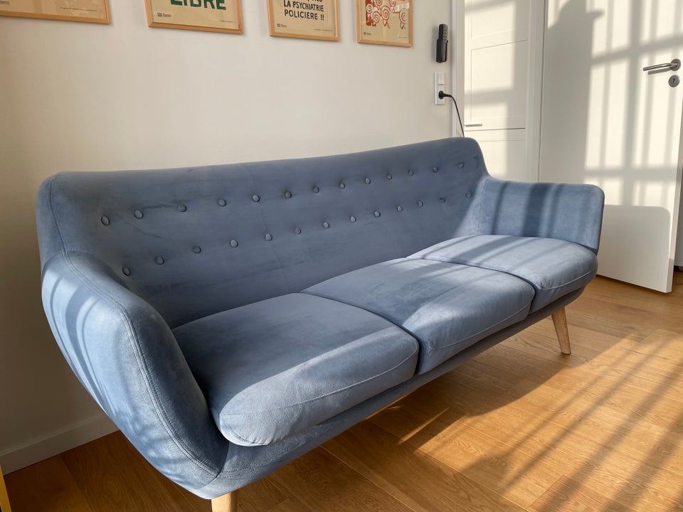 Sofa velour 3 pers