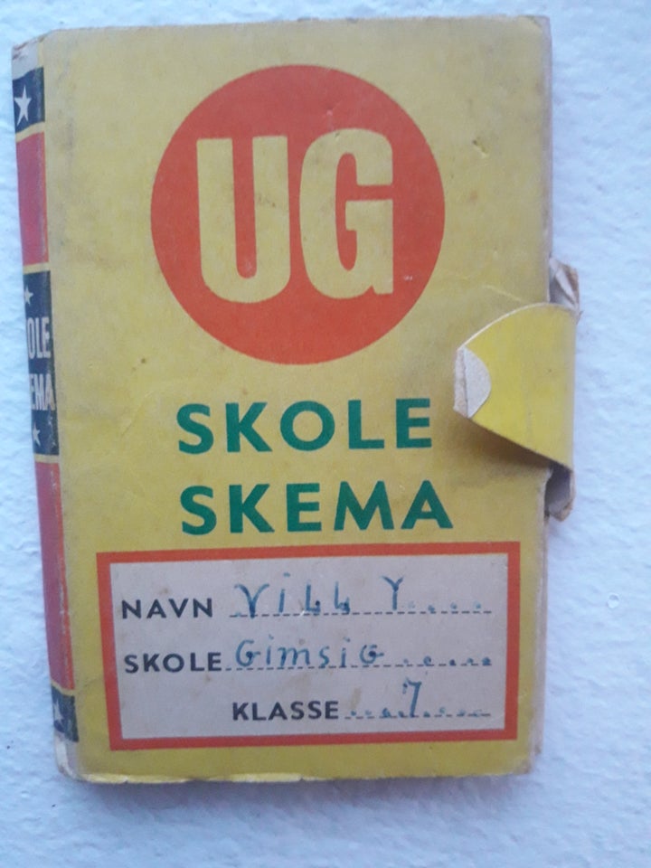 UG skoleskema, Hæfte