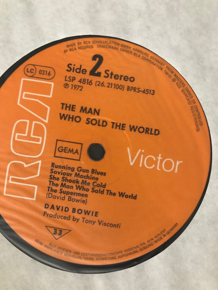 LP, David Bowie , The man who sold The