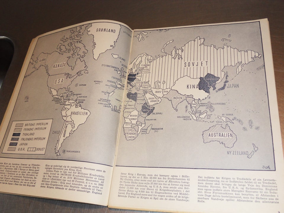 Krigskort 1939-44 emne: geografi