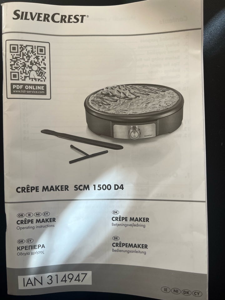 CREPE MAKER Silver Crest