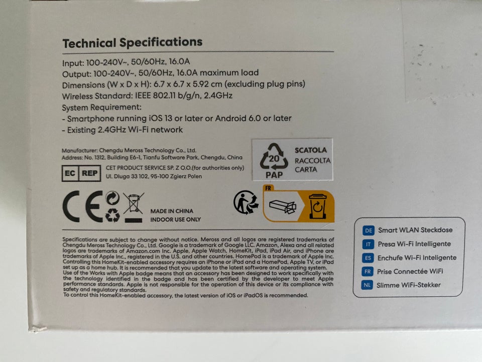 Andet 3x Smart wi-fi plug mss210