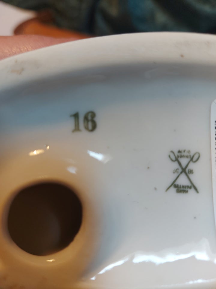 Tysk porcelæn Pige med kalv