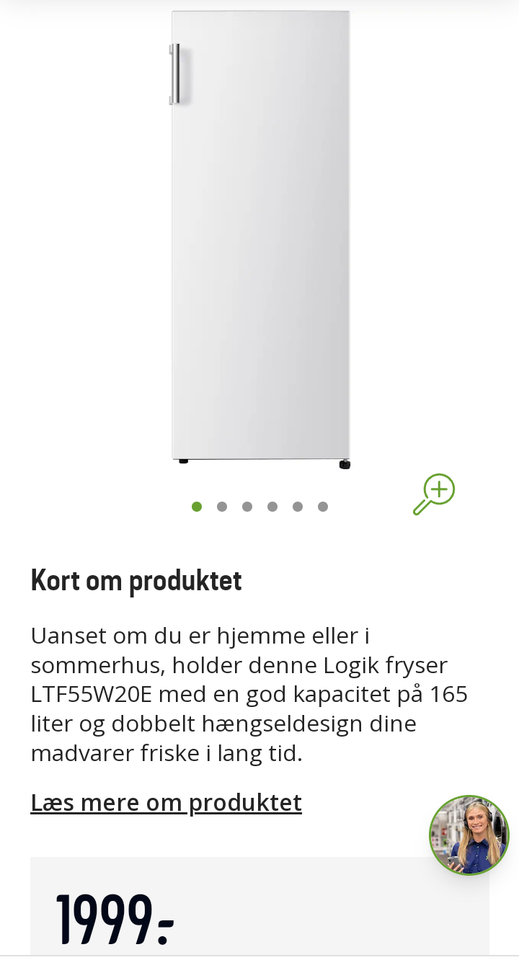 Fryseskab, andet mærke Logik